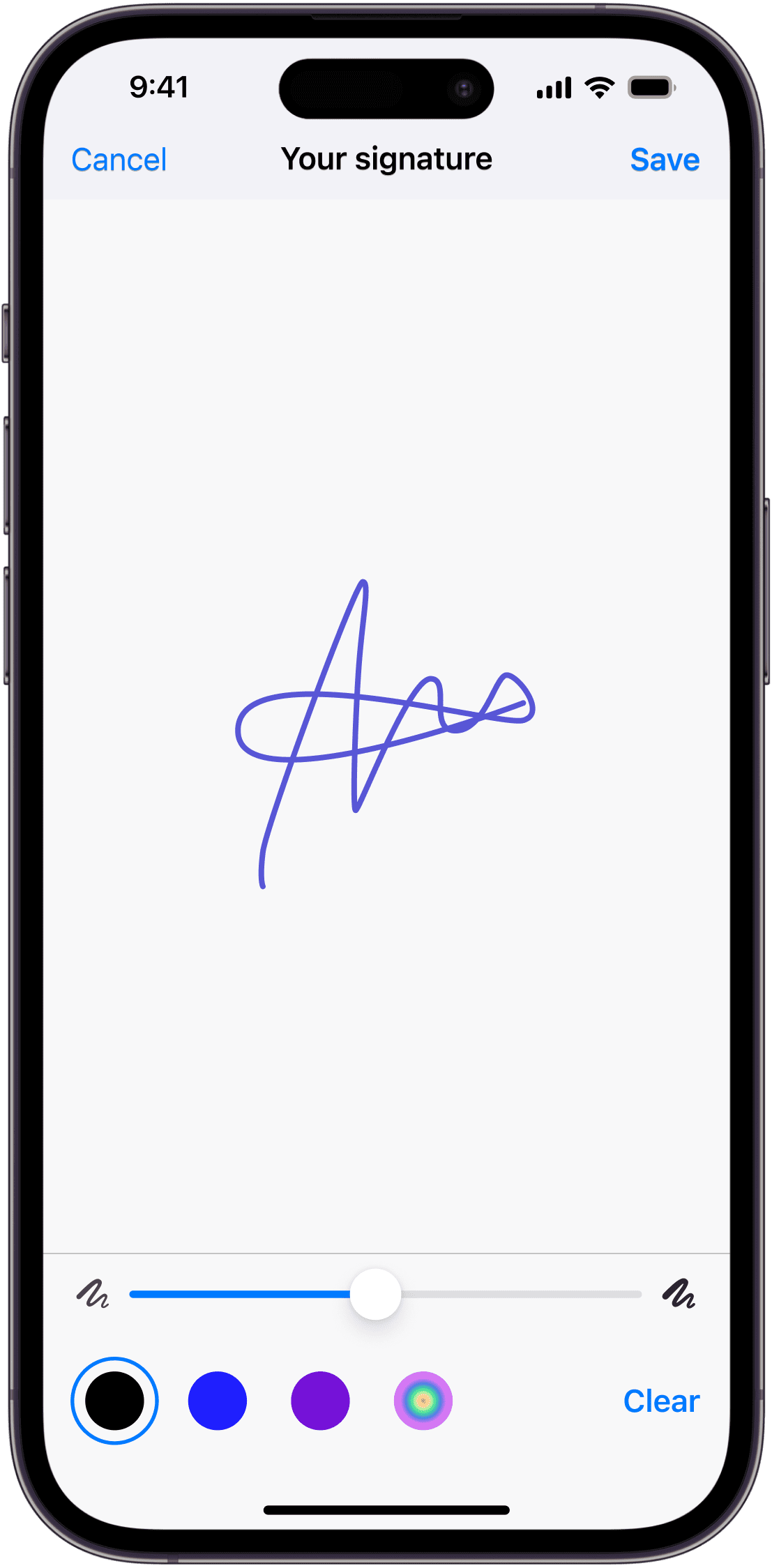 e-sign function in the scanner app by municorn