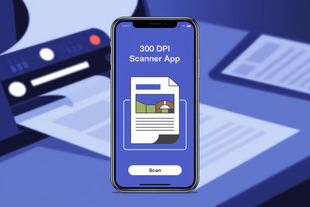 300 DPI scanner features